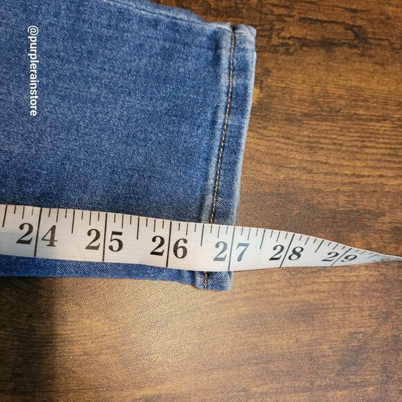 Mavi Jeans 27 Adriana Mid Rise Super Skinny Ankle Stretch Medium Light Wash - Picture 10 of 12